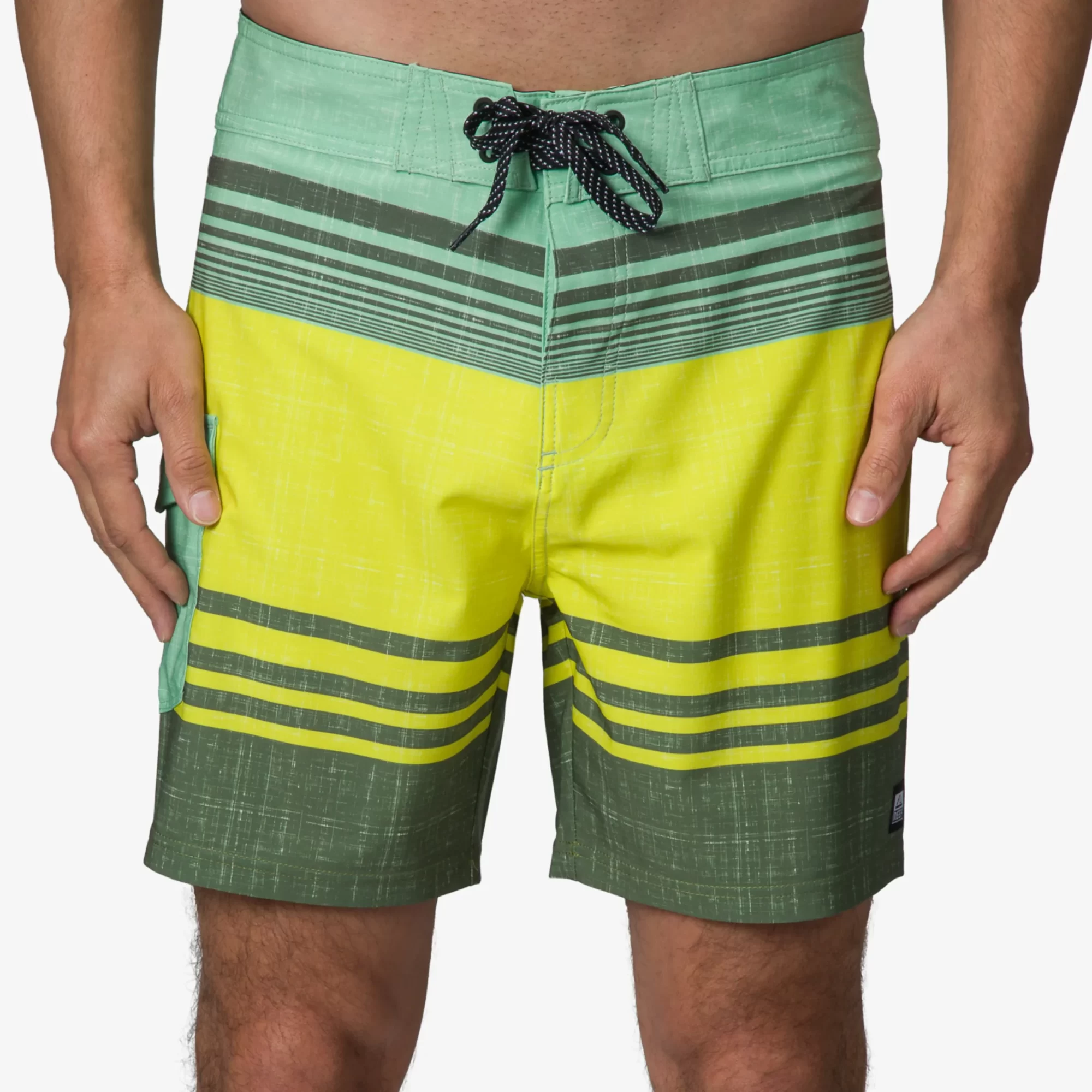 Casey Stripe Boardshort 17"